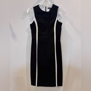 Zara vintage black and whit bodycon dress